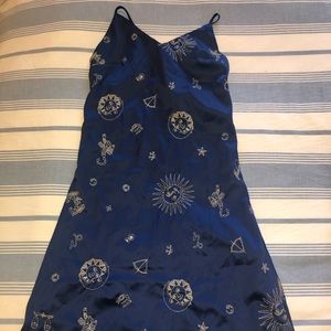 zodiac celestial satin dress